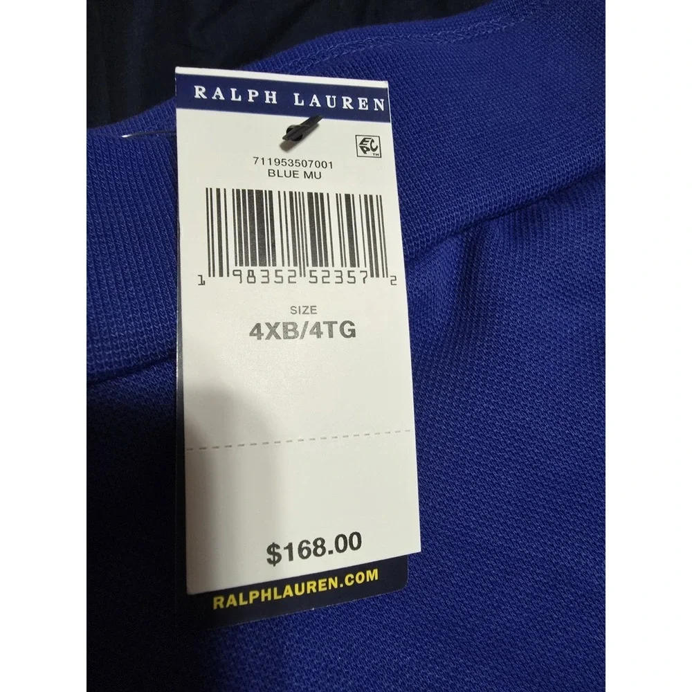 Polo Ralph Lauren Blue w/ Orange Pony Jogger Sweatpants Men's Size 4XB NWT $168
